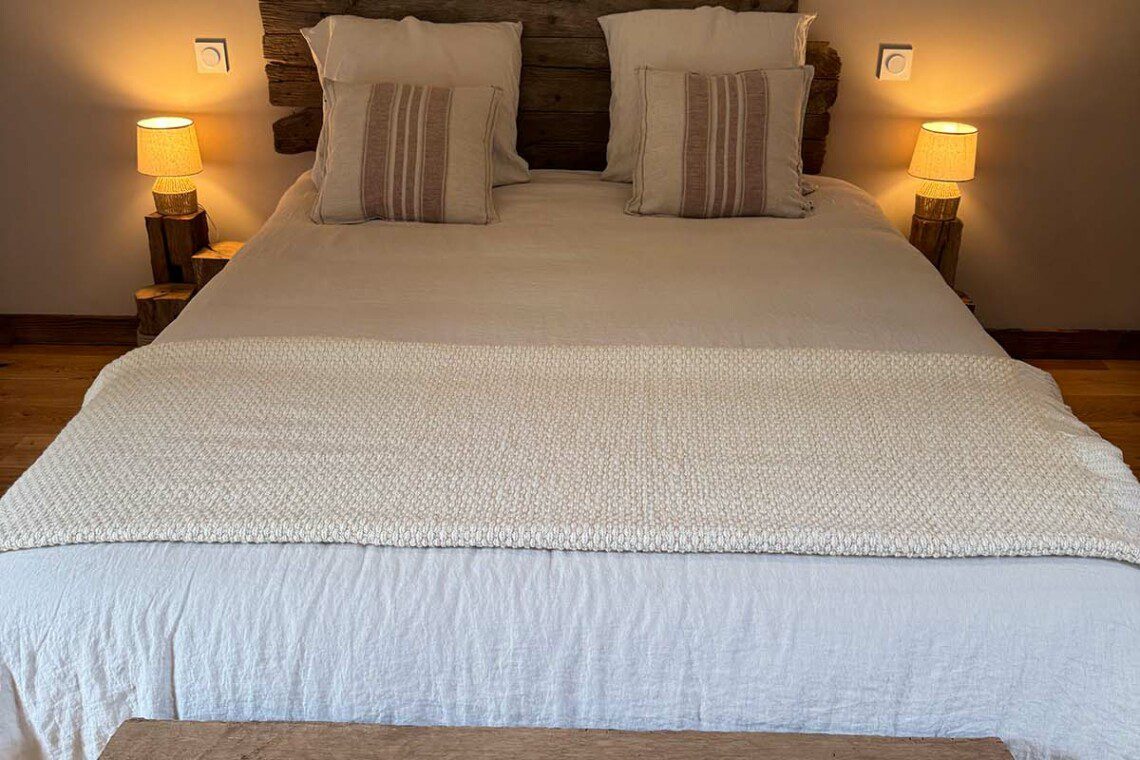 La pointe aux oies est une chambre double de 25m2 avec douche à l’italienne et terrasse privative.