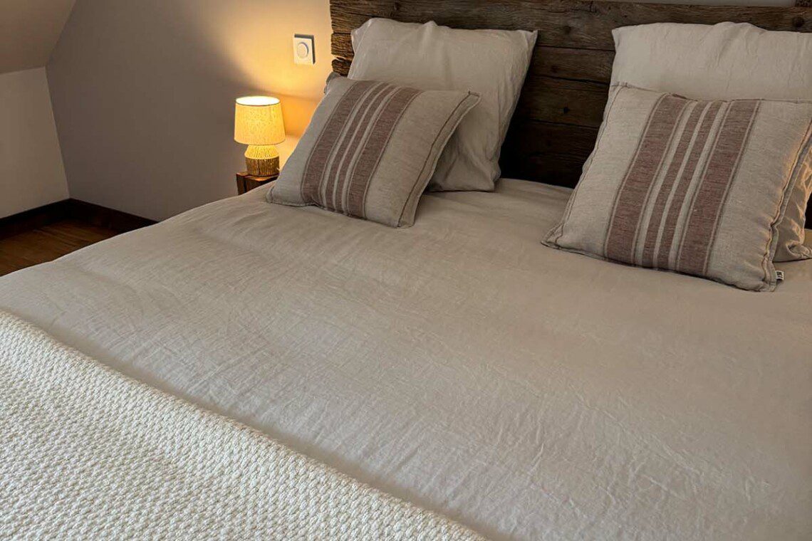 La pointe aux oies est une chambre double de 25m2 avec douche à l’italienne et terrasse privative.