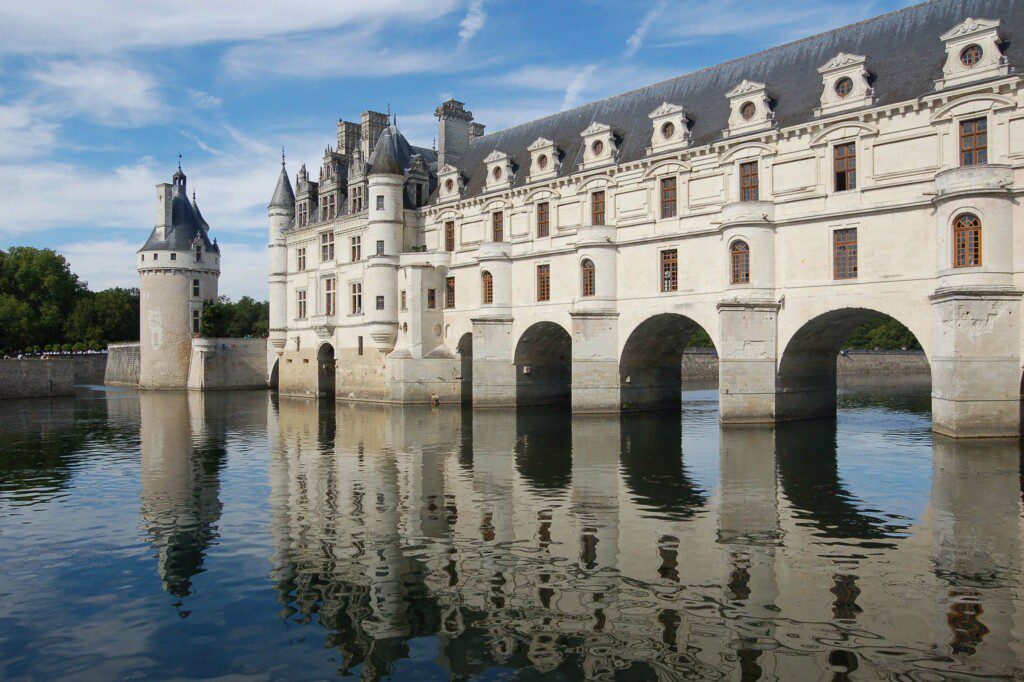Château de Chenonceau, Reflets dans l'eau.